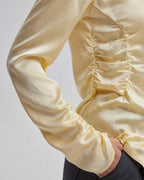 1 × 100% Silk Shirt in Lemon image 4