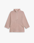 Relaxed High Neck Sweatshirt - Dusty Pink, L image