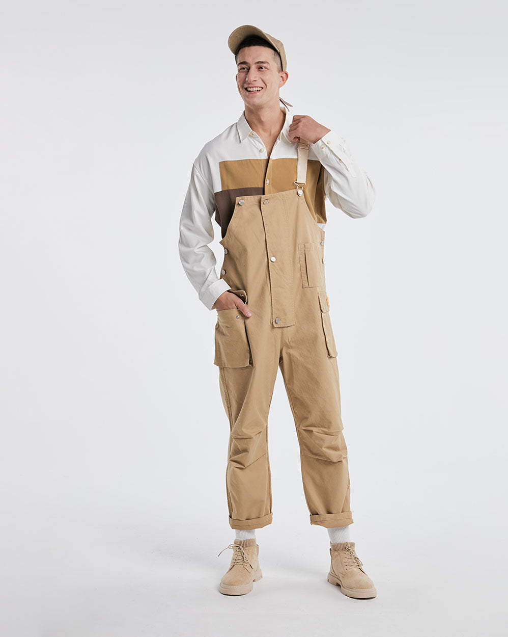 100% Cotton Pocket Bib Overalls - Aths Special, XS image