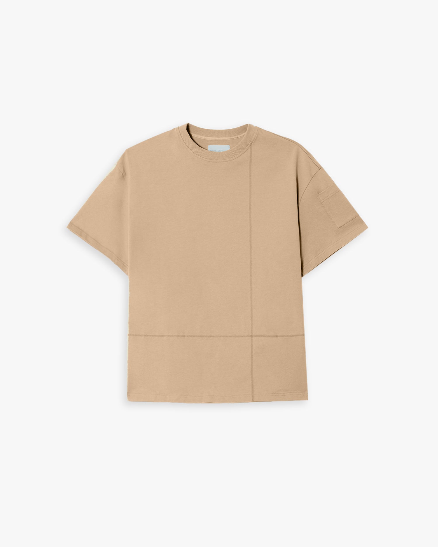 Paneled T-Shirt with Graphics image 0
