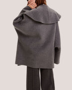 Wide Sleeve Short Wool Wrap Coat image 3