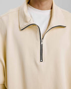 Plain Half-Zip Sweatshirt image 3