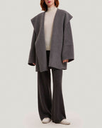 Wide Sleeve Short Wool Wrap Coat image 0
