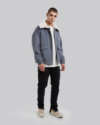 Grey Pocket Wool Jacket - Grey, M image