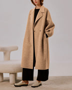 Oversized Camel Blend Coat - Camel, S image