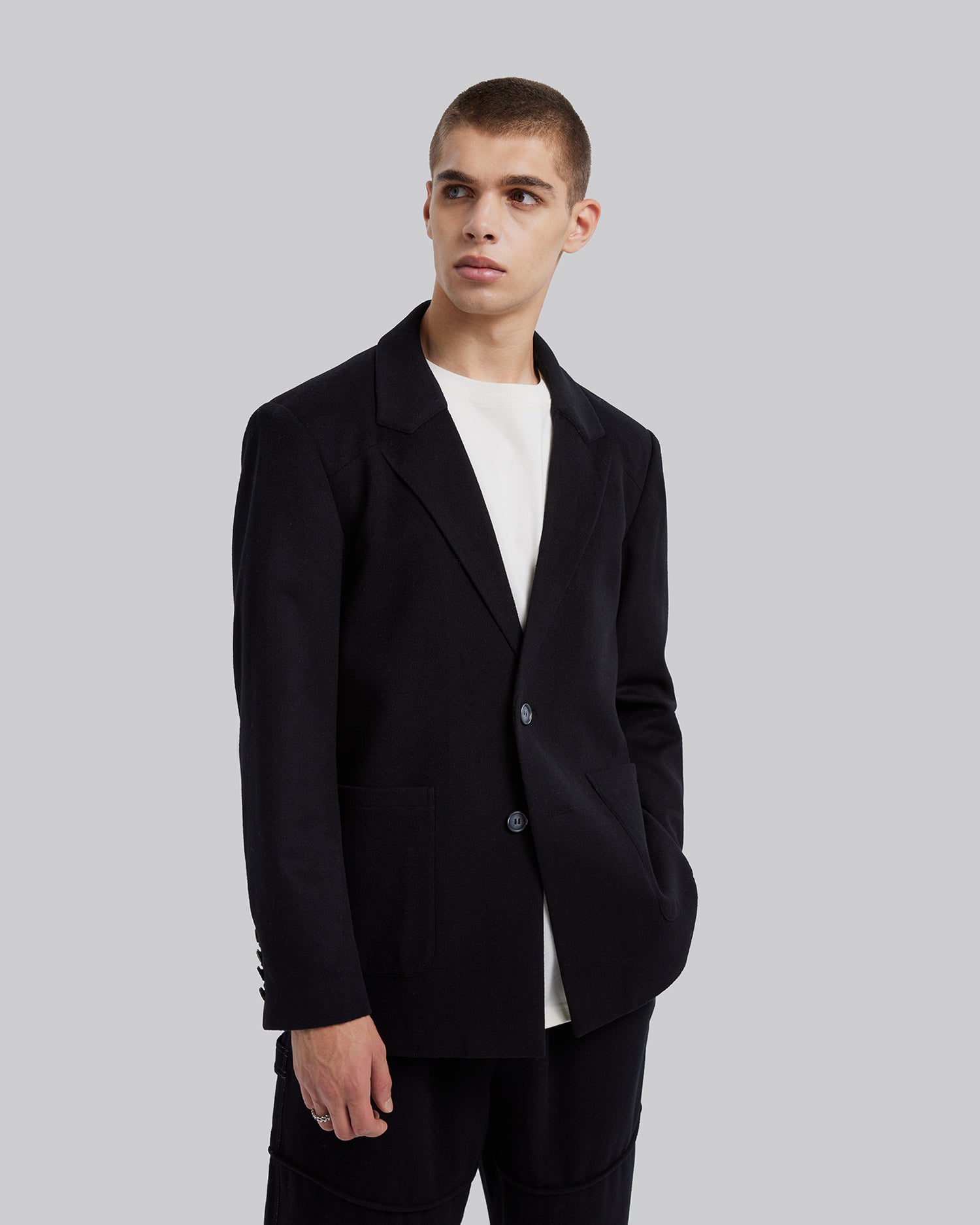 1 × Wool Patch Pocket Blazer image 4