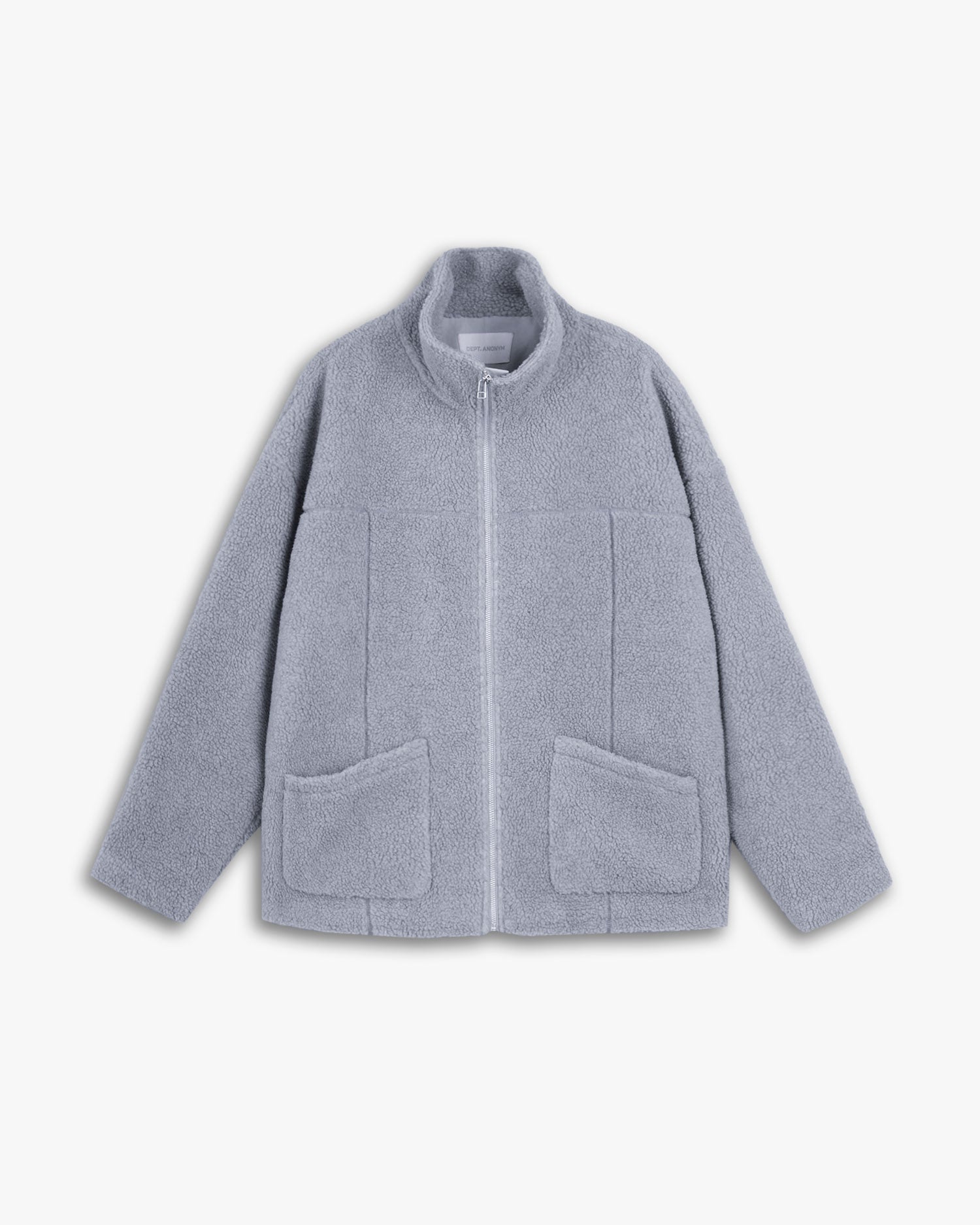 Fleece Coat in Silver image 0