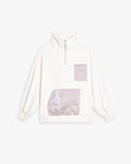 Comfortable Half-Zipper Sweatshirt - Champagne, S image