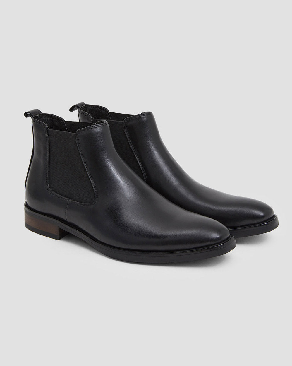 Pointed Toe Chelsea Boots - Black, 8 image