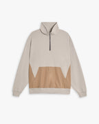 Half-Zipper Patched Sweatshirt image 0