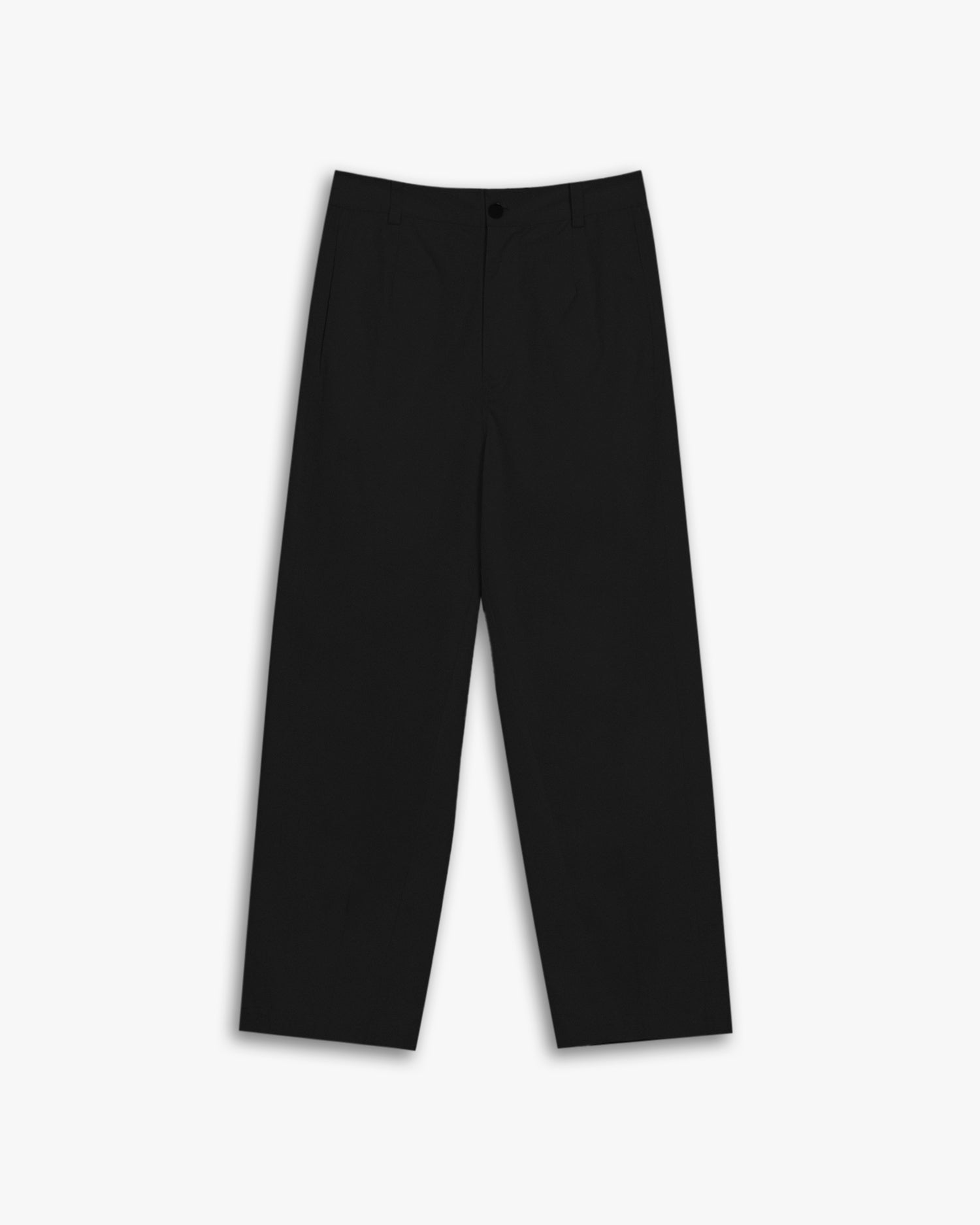 Loose Fit Tapered Pants - Black, M image