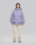 Down Hooded Parka - Light Purple, S image