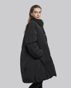 High Collar Cocoon Puffer Jacket image 2