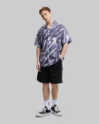Side Paneled Baggy Shorts - Black, M image