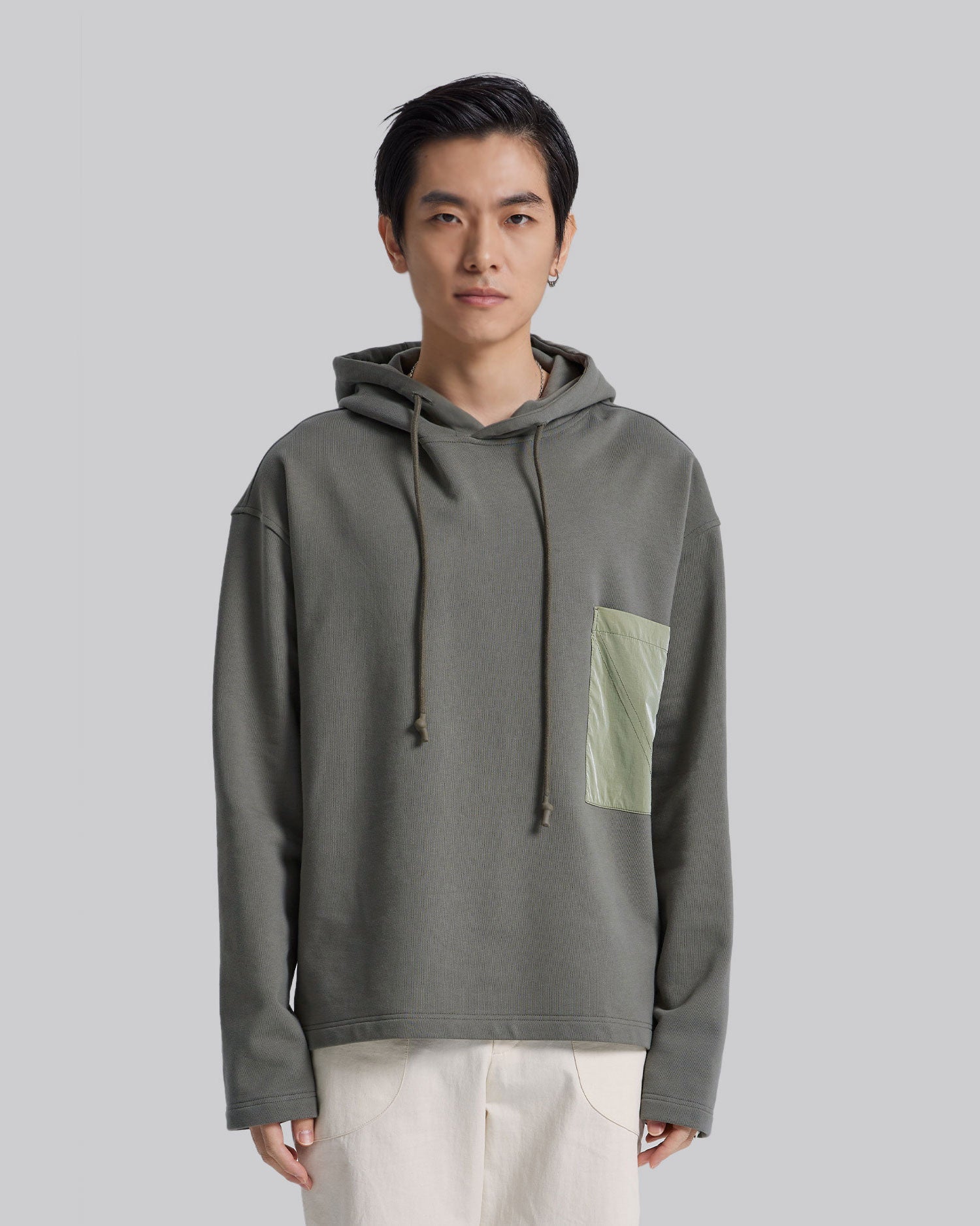 Patch Pocket Basic Hoodie image 1