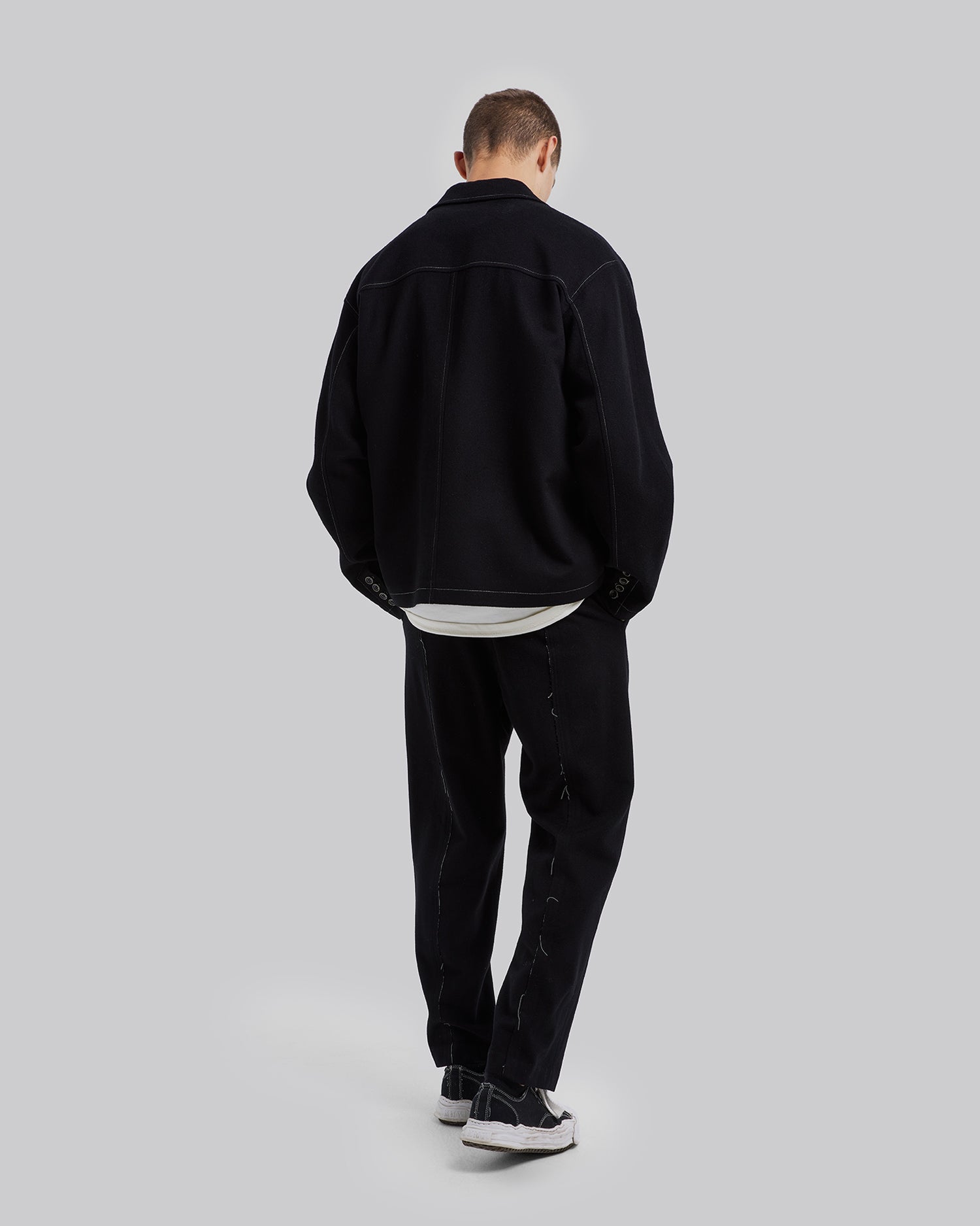 Exposed Seam Wool Blazer image 4