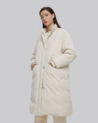 A-Silhouette Long Puffer Coat image 1