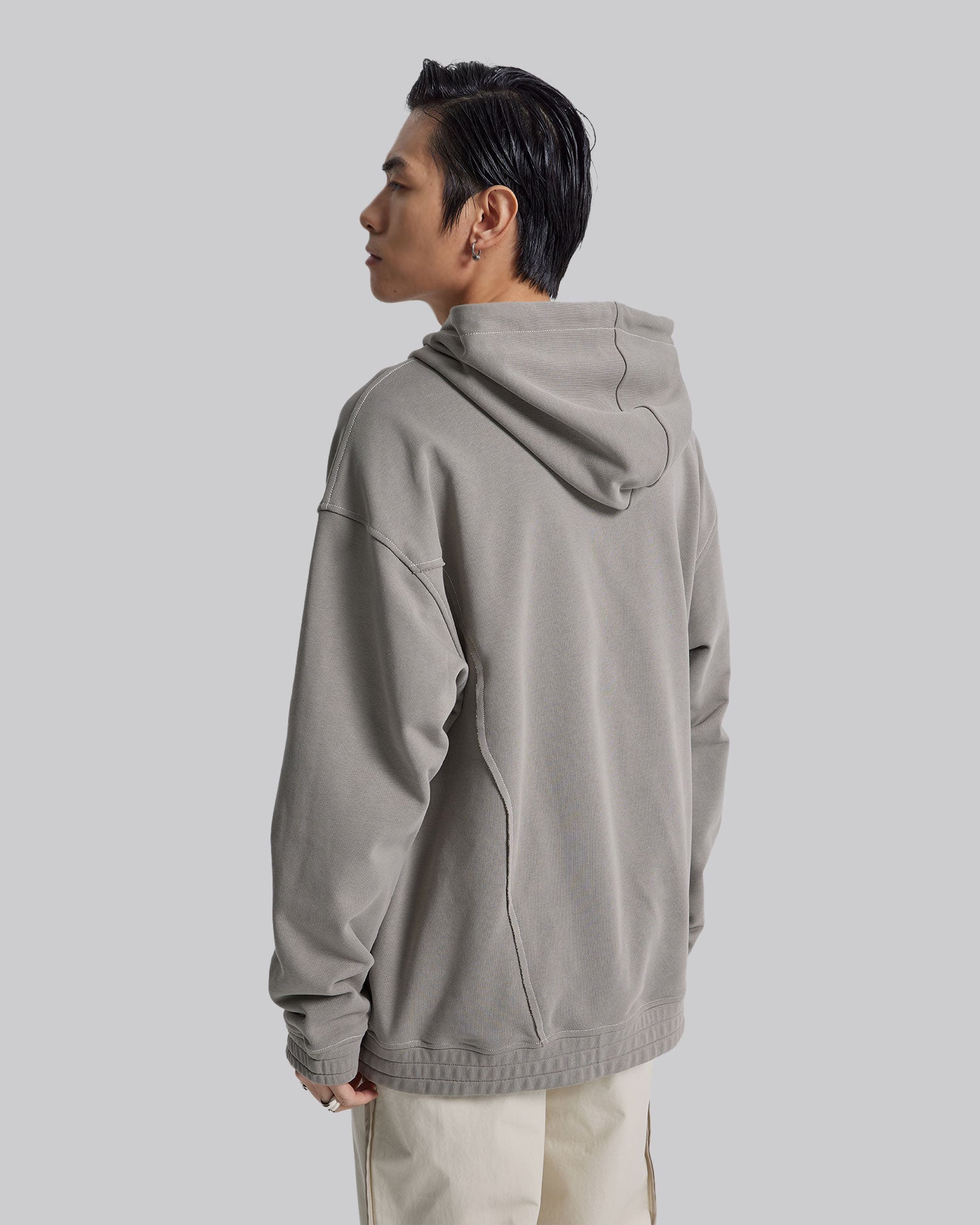 Raw-Edge Patchworks Hoodie image 3