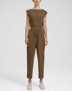 Techno Tapered Trousers - Coffee, M image