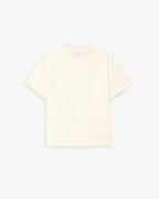 Paneled T-Shirt with Graphics - Cream, M image
