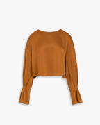 1 x Silky Smooth Crop Top - Syrup, L image