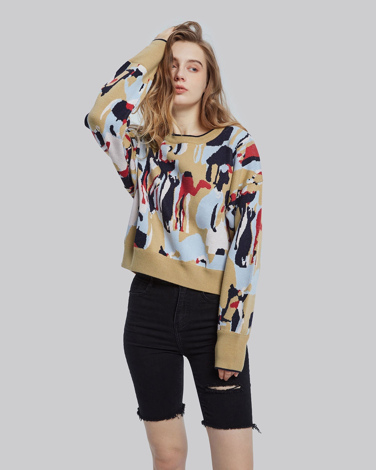 Crewneck Graphic Sweater image 1