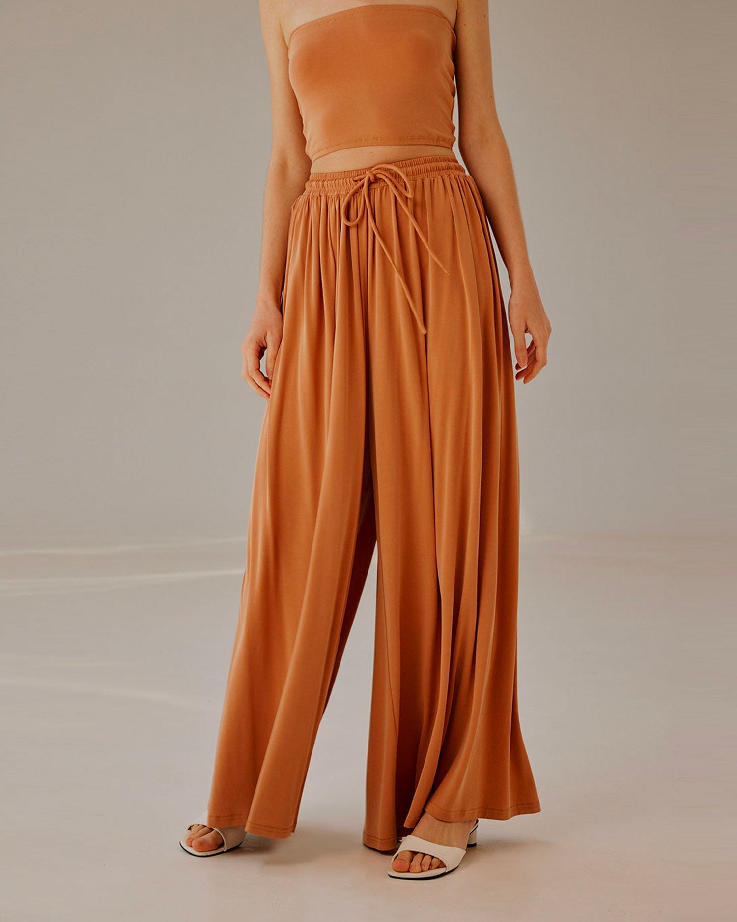 Cropped Strapless Top Set image 2