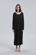 Modal T-Shirt  Dress - Black, OS image