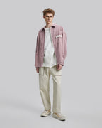 Unique Pocket Outer-Shirt - Pink, M image