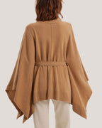 100% Wool Wide-Sleeve Belted Sweater image 3