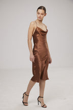 Lounge Midi Silk Slip Dress image 4
