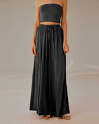 Cropped Strapless Top Set - Tundora, M image