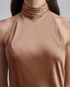 Sleeveless Cocktail Silk Maxi Dress image 4