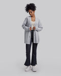 Wool & Cashmere Cardigan in Light Grey image 2