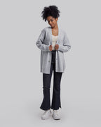 Wool & Cashmere Cardigan in Light Grey image 2