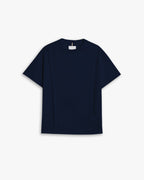 Paneled Long T-Shirt With Graphics - Midnight blue, L image
