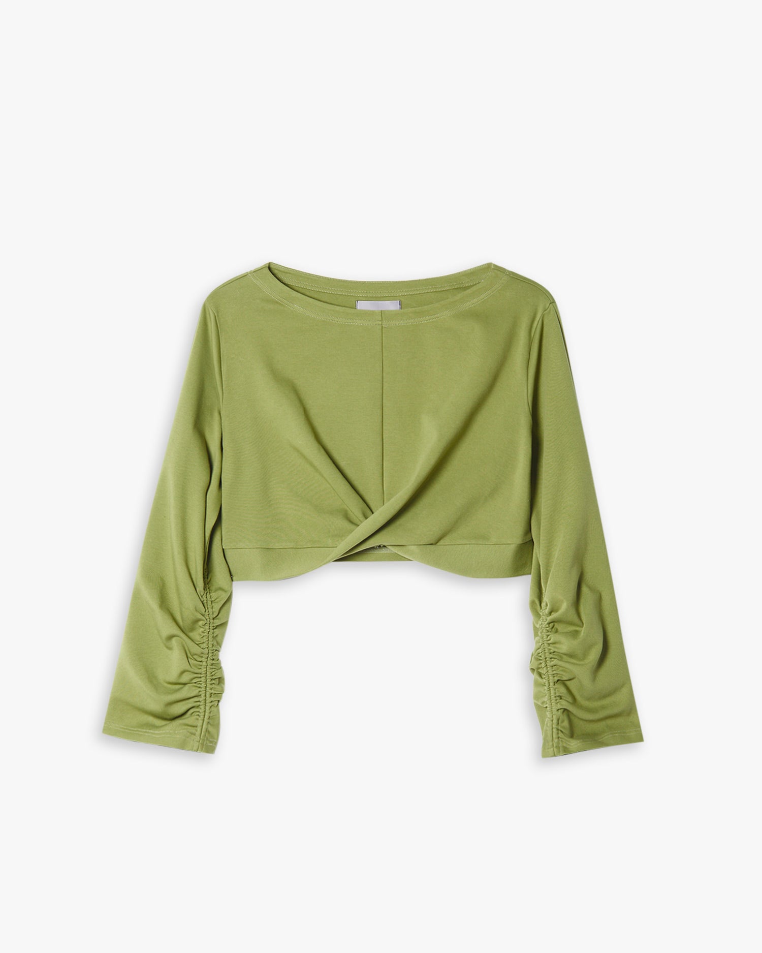 Cross-Front Cropped Sweatshirt image 0