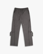 Knee Strapped Pants - Grey, M image