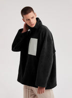 Half-Zip Patch Fleece Sweatshirt image 0
