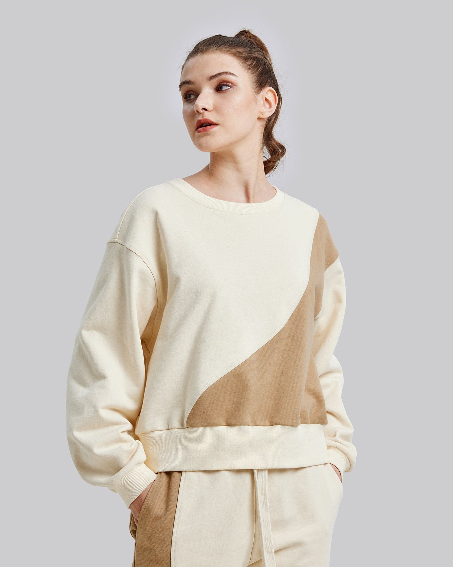 Diagonal Crewneck Sweatshirt image 1