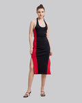 Stretchy Knit Dress - Black, S image