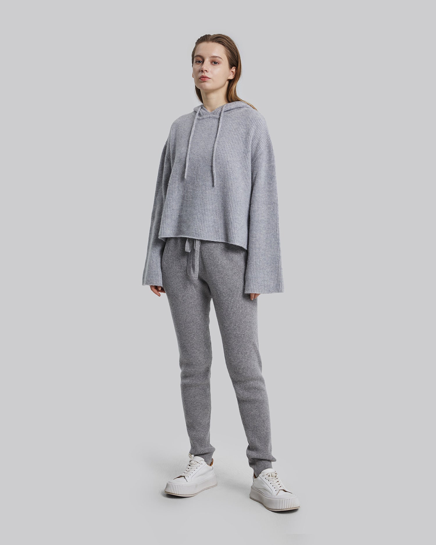Cashmere Cropped Hoodie image 2