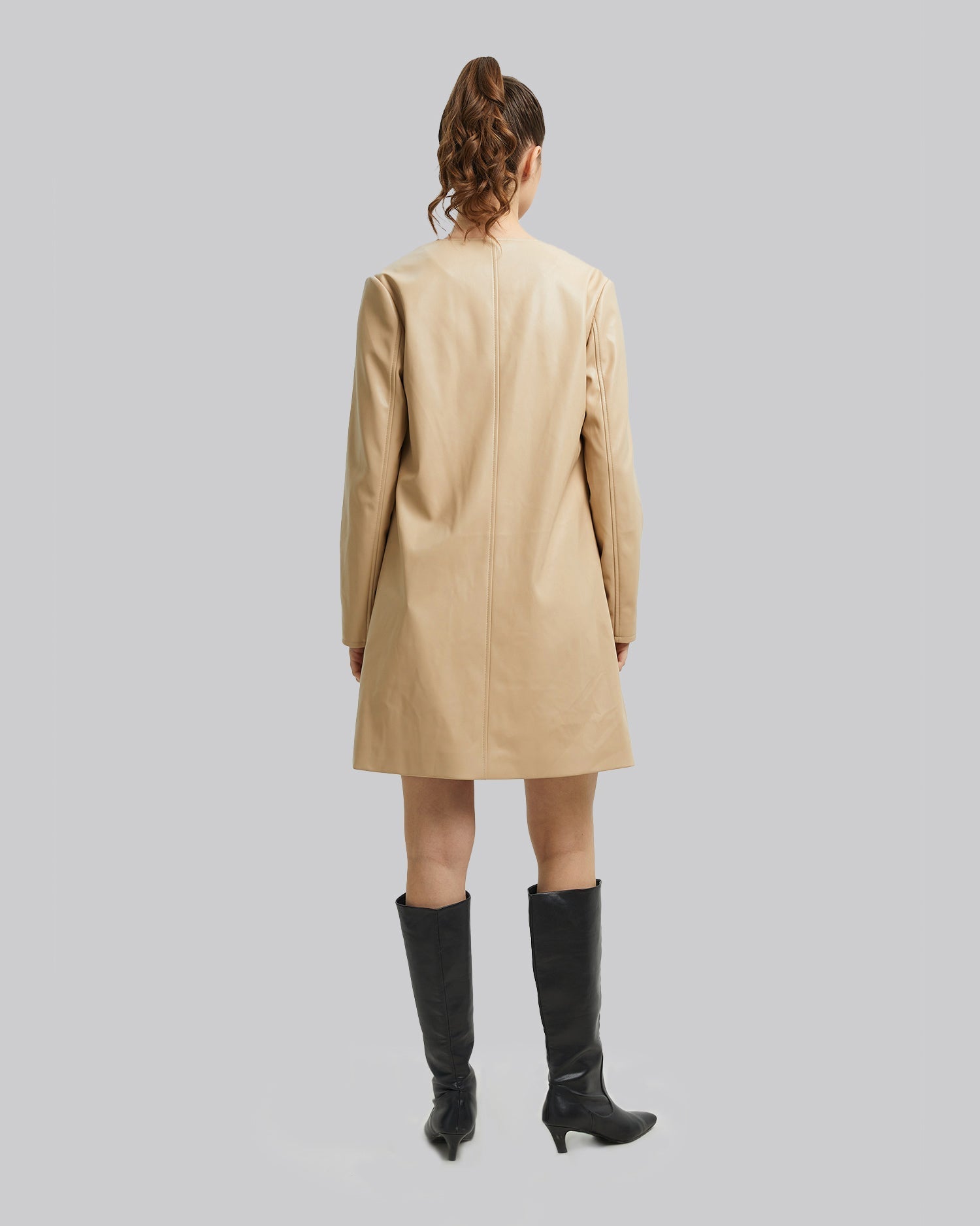 Pristine Faux-Leather Coat image 4