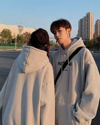 Basic Kangaroo Pocket Drawstring Hoodie image 1