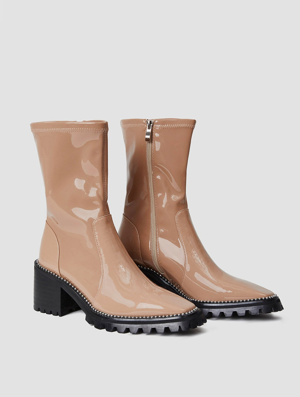 High Sheen High Heel Boots - Clam Shell, 7 image