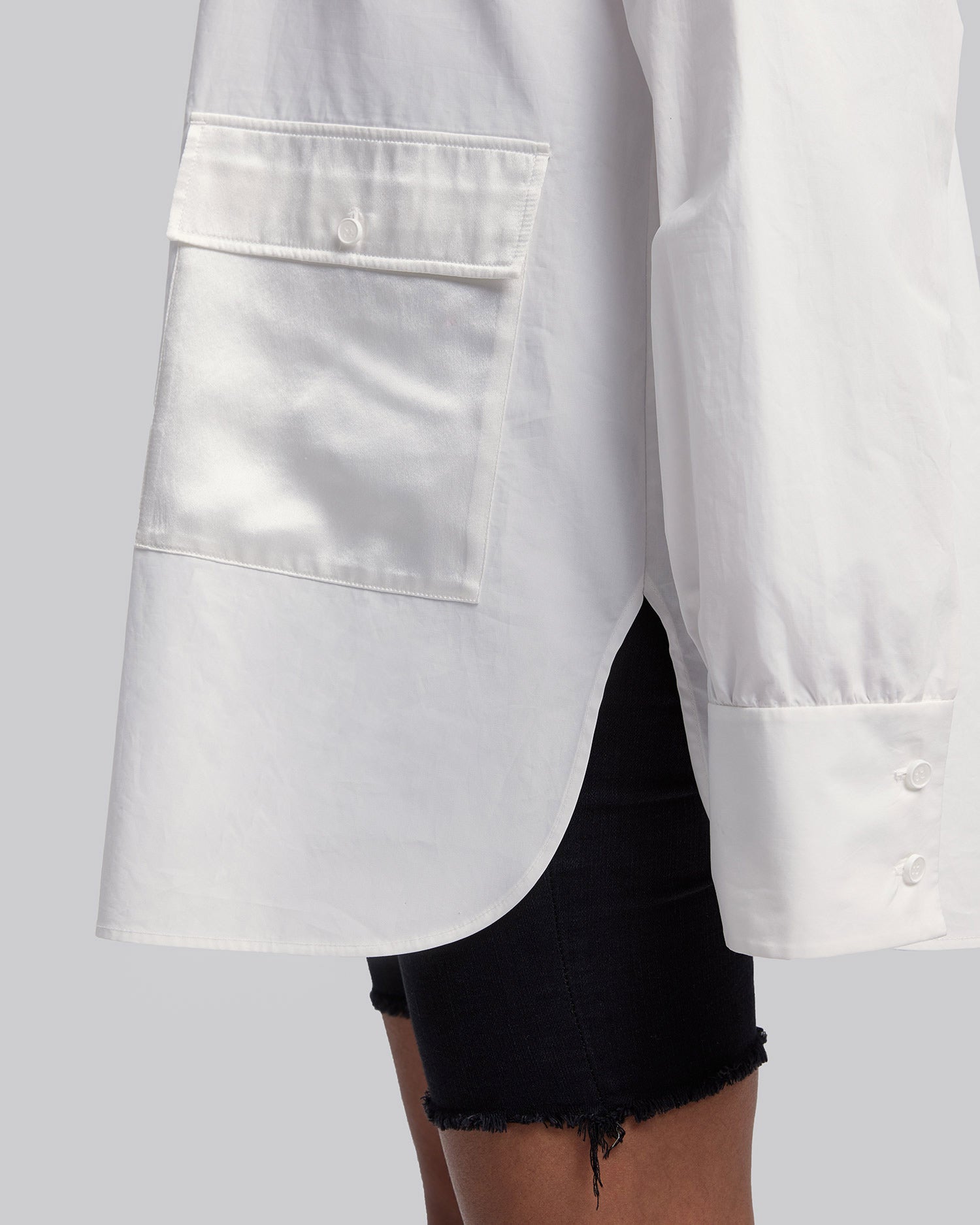 Silk-Pocket Cotton Shirt image 3