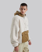 Fleece Hoodie with Half-Zipper image 2
