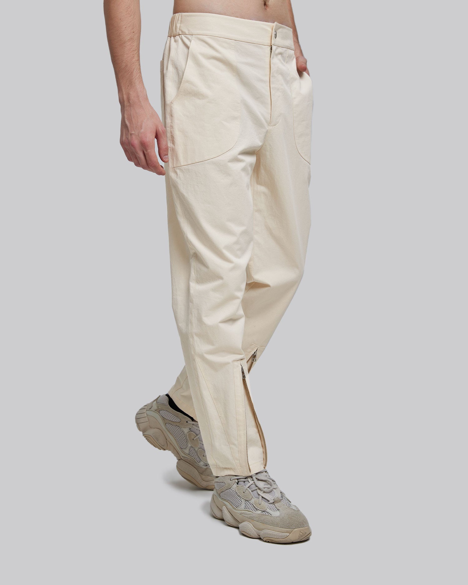 Tapered Pants With Shin Zippers image 1