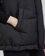 Black Down Puffer Vest image 3