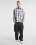 Classic Plaid Long-Sleeve Shirt - Wild Blue, XL image